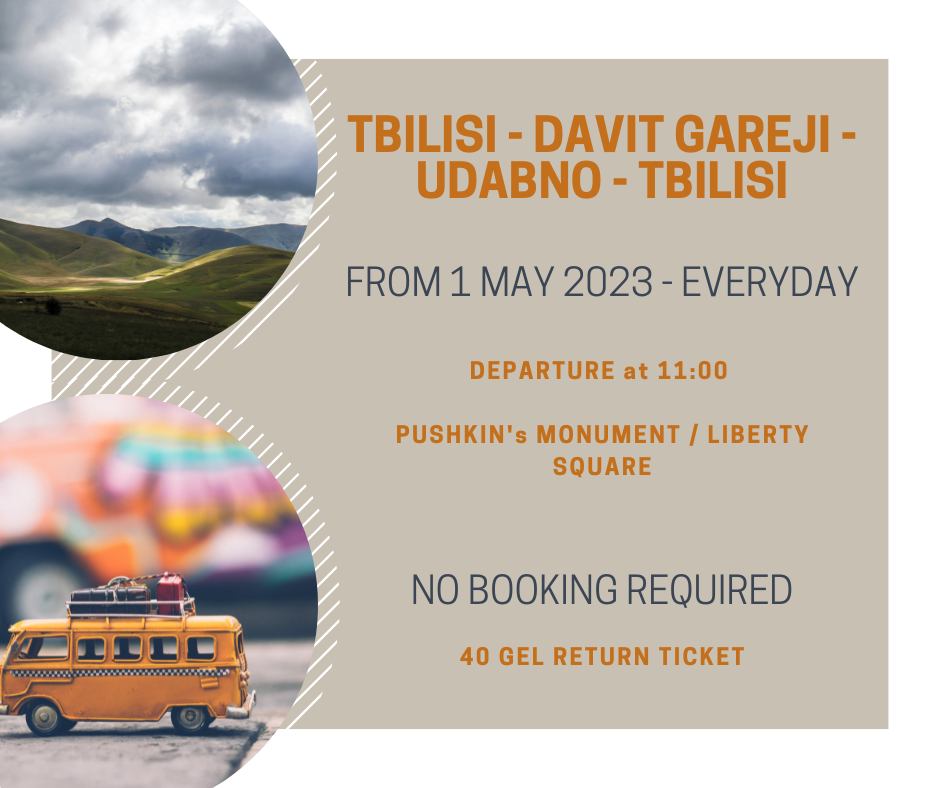 W majówkę startuje bus Tbilisi-Dawit Garedża